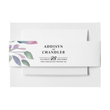 Whimsical Pastel Watercolor Boda de flores silvest