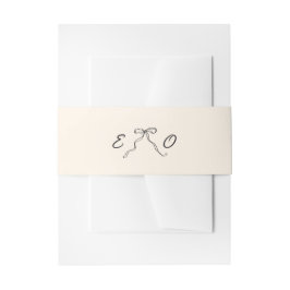 Cintas Para Invitaciones Whimsical Quirky Handwriter Bow