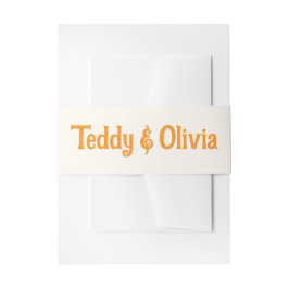 Cintas Para Invitaciones Wildflower Wedding Invitation