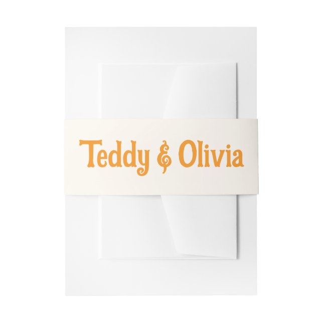 Cintas Para Invitaciones Wildflower Wedding Invitation (Anverso Ejemplo)