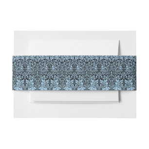 Cintas Para Invitaciones William Morris Hermano Conejo Azul Claro Negro
