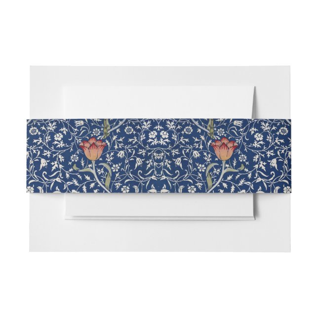 Cintas Para Invitaciones William Morris Medway Blue Floral (Anverso Ejemplo)