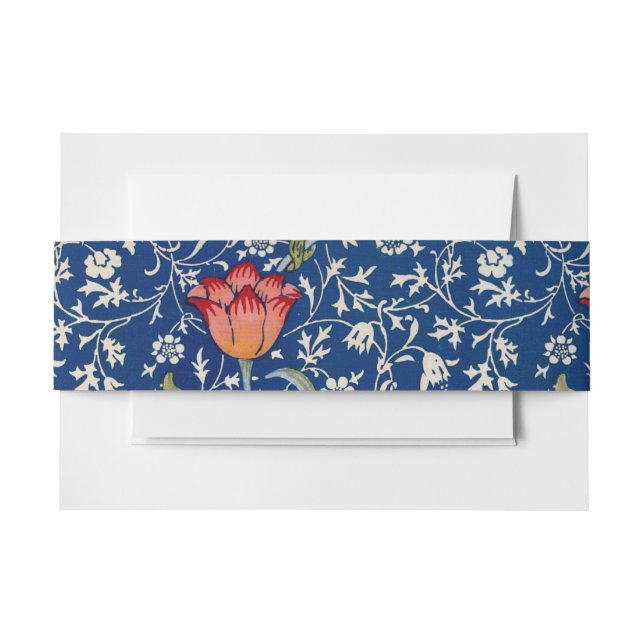 Cintas Para Invitaciones William Morris Medway Blue Floral (Anverso Ejemplo)