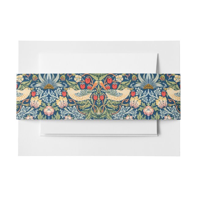 Cintas Para Invitaciones William Morris Strawberry Thief (Anverso Ejemplo)