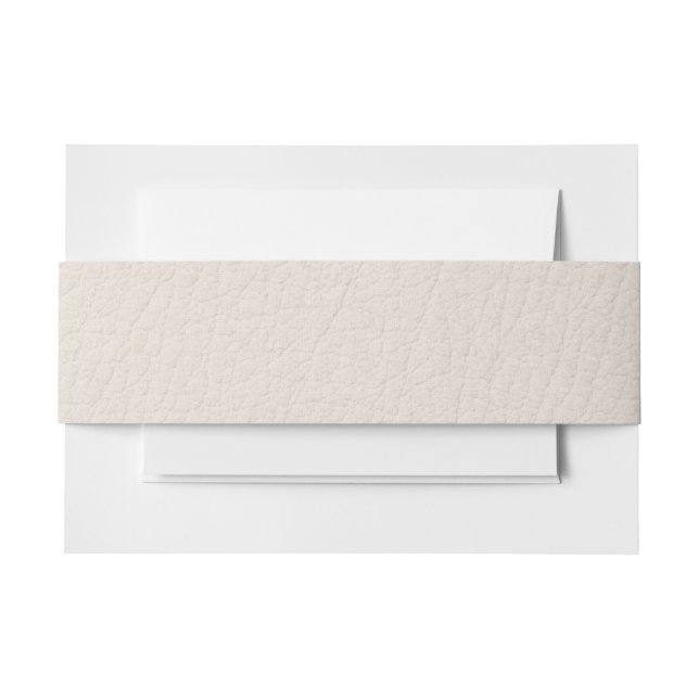 Cintas Para Invitaciones Winter Faux Leather Belly Band (Anverso Ejemplo)