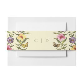 Cintas Para Invitaciones Woodland Boho Vintage Boda de Flor Silvestre Botán