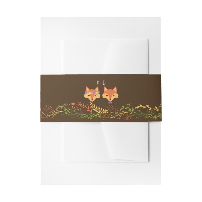 Cintas Para Invitaciones Woodland sincera engaña a Boda ruso (Anverso Ejemplo)