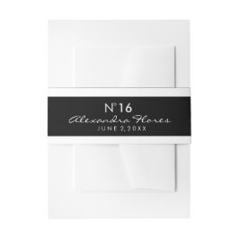 Cintas Para Invitaciones Y blanco nombre y fecha personalizados ajuste