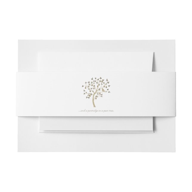 Cintas Para Invitaciones Y una perdiz en un peral (Anverso Ejemplo)