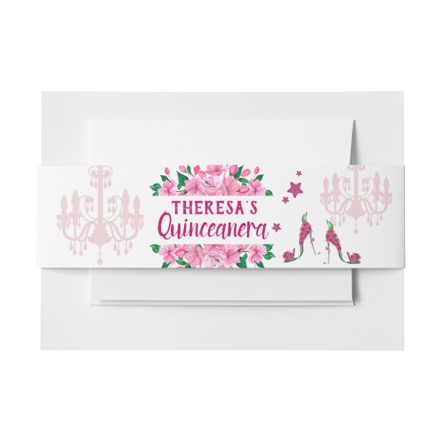 Cintas Para Invitaciones Zapatos de hadas de jardín encantados - Lámpara pa (Anverso Ejemplo)