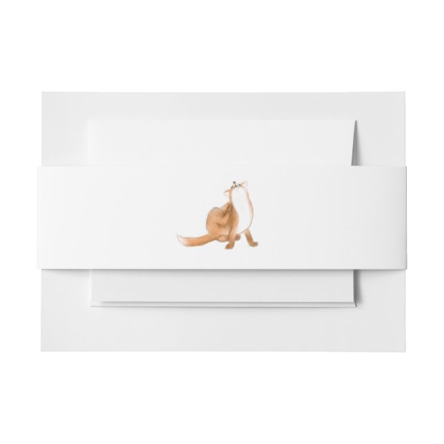 Cintas Para Invitaciones Zorro crateur (Anverso Ejemplo)