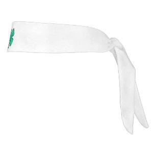 Cintillo blanco Lucky 4 Leaf Irish Clover