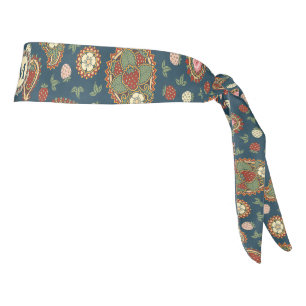Cintillo con estampado de cachemira de fresa