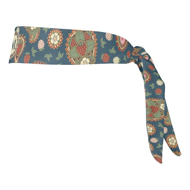 Cintillo con estampado de cachemira de fresa (Girar 90)