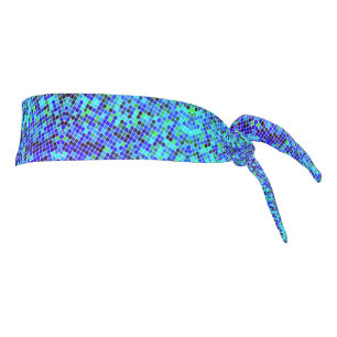 Cintillo de corbata azul turquesa