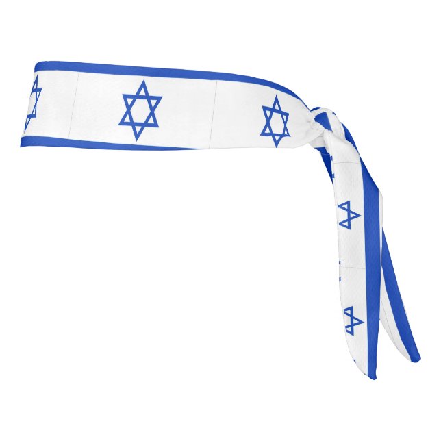 Cintillo de la bandera de Israel Estrella de David (Girar 90)
