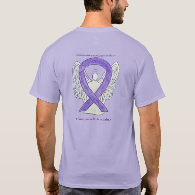 Cinturón de Concientización sobre Lavanda Camiseta (Reverso)