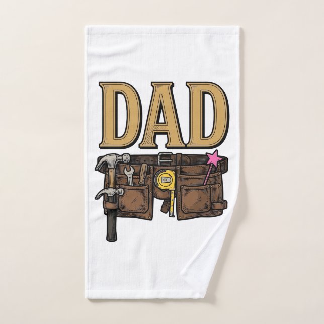 Cinturón de herramientas para papá vintage Día del (Toalla de mano)