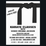 Cinturón de karate, publicidad de clase de karate<br><div class="desc">Cinturón De Karate,  Volantes De Publicidad De Clase Karate Por La Tienda De Tarjetas De Negocios.</div>