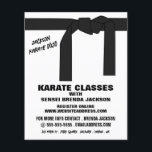 Cinturón de karate, publicidad de clase de karate<br><div class="desc">Cinturón De Karate,  Volantes De Publicidad De Clase Karate Por La Tienda De Tarjetas De Negocios.</div>