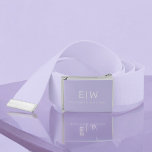Cinturón Elegante Profesional Simple Monograma Minimalista<br><div class="desc">Presentamos nuestra Elegante Colección Minimalista Profesional Simple Monograma: Eleva tu estilo con sofisticación atemporal y elegancia subestimada. Esta colección, elaborada con meticulosa atención a los detalles, presenta diseños minimalistas adornados con su monograma personalizado. Cada pieza exuda profesionalismo y refinamiento, perfecto para dar una impresión duradera en cualquier entorno. Desde la...</div>