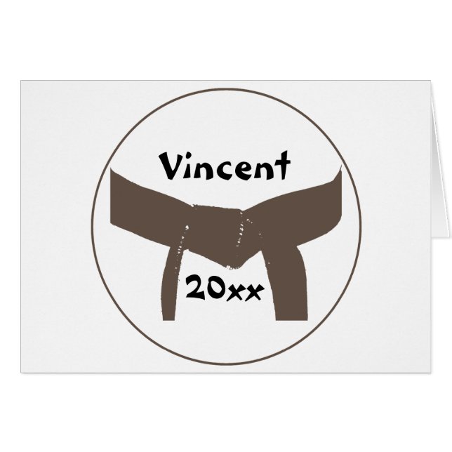 Cinturón marcial de artes marciales (Anverso (Horizontal))