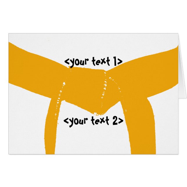 Cinturón Naranja de artes marciales (Anverso (Horizontal))