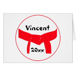 Cinturón rojo de artes marciales