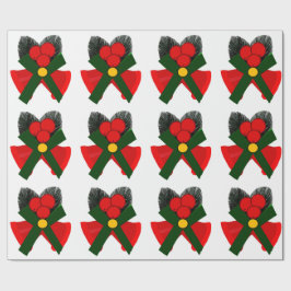 Cinturones Rojos Y Papel De Envoltura Holly