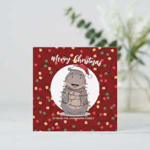 Cipotito Hipopótamo árbol de Navidad zoo animal Na