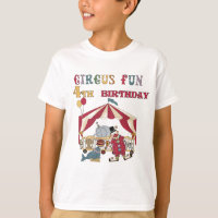 Circo 4.º camisetas y regalos de cumpleaños