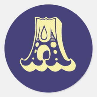 circo amarillo azul A pegatina