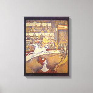 Circo de Georges Seurat, Arte Puntillismo Vintage