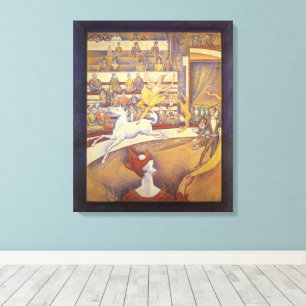 Circo de Georges Seurat, Arte Puntillismo Vintage
