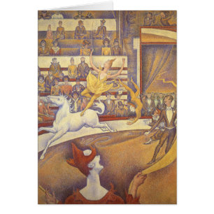 Circo de Georges Seurat, Arte Puntillismo Vintage