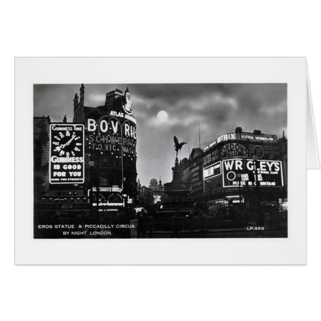 Circo de Piccadilly, vintage de Londres (Anverso (Horizontal))
