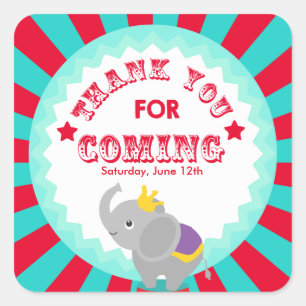 Circo Gracias etiqueta de favor