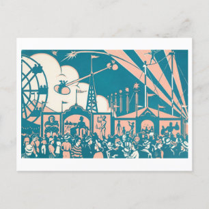 Circo vintage / postal de carnaval