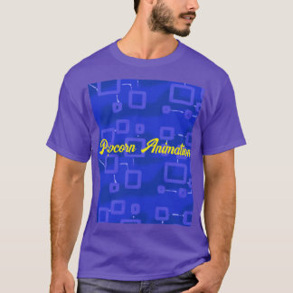 Circuito en Candy Blue Geometric en camiseta morad
