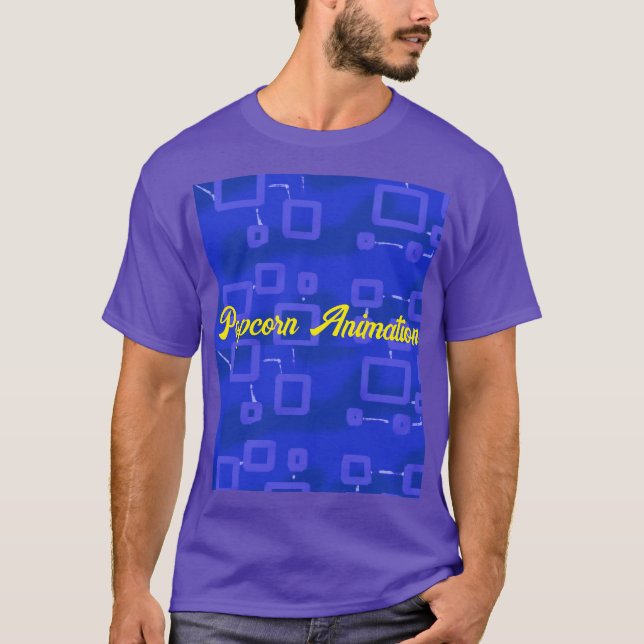 Circuito en Candy Blue Geometric en camiseta morad (Anverso)