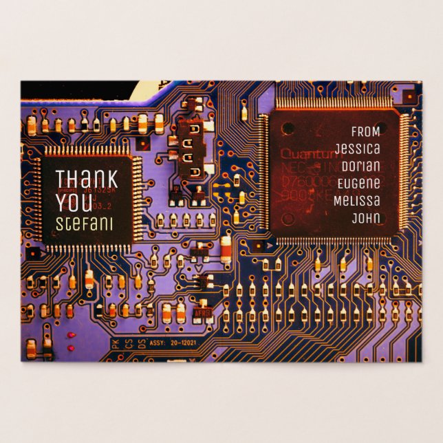 Circuito impreso electrónico para tarjeta PCB Purp (Interior)