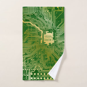 Circuito monograma Motherboard Electronics Chip Te