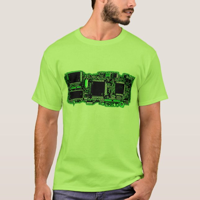 Circuito verde verde de 2 camisetas (Anverso)