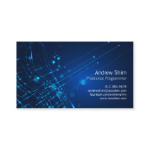 Circuitos de luz de tarjetas de visita de programa