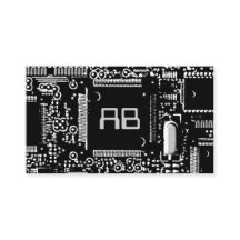 Circule B y W 2' plantilla de la tarjeta de visita