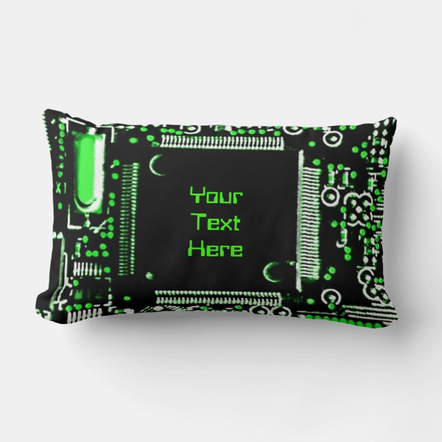 Circule el verde 2" lumbar de la almohada de tiro (Anverso)