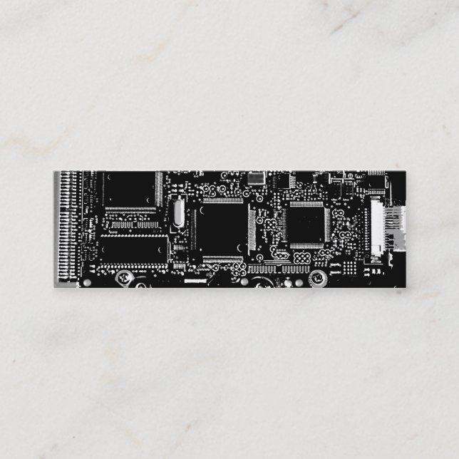 Circule flaco gris de la tarjeta de visita de B y (Anverso)