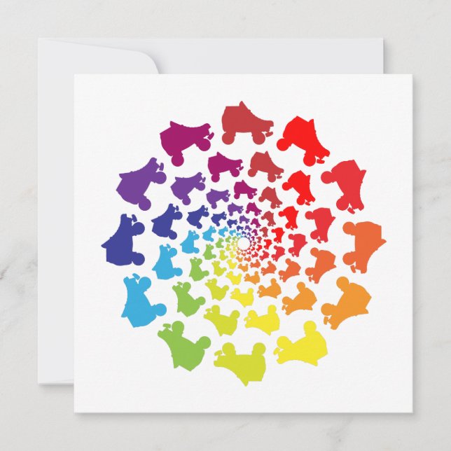 círculo arco iris de patinaje rodado (Anverso)
