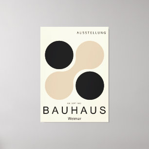 Círculo Bauhaus Weimar Impresión Artística Beige N
