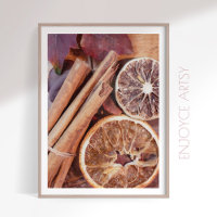 Círculo cálido canela acogedora otoño cocina arte
